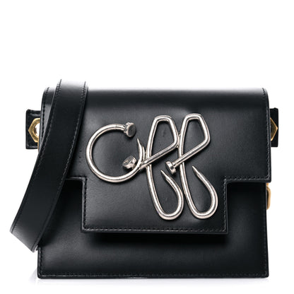 Off-White Calfskin 3D Nail Logo Shoulder Bag Black 1 of 16