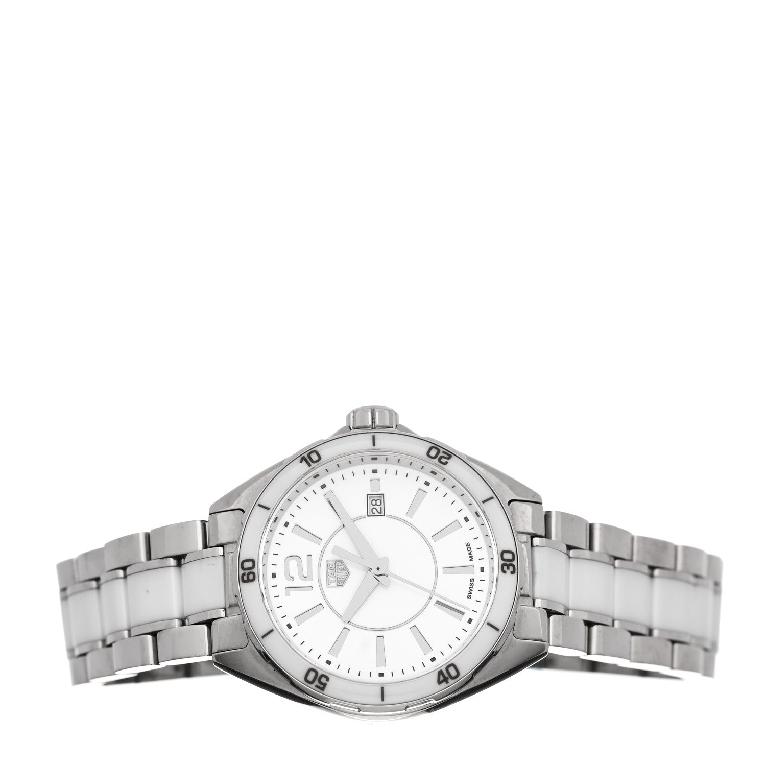 Tag Heuer Stainless Steel Ceramic 32mm Formula 1 Lady Quartz Watch White WBJ141AC 2 of 5