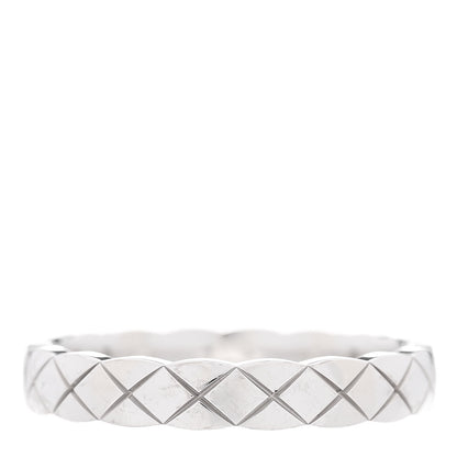 Chanel 18K White Gold Mini Coco Crush Ring 52 6 3 of 6