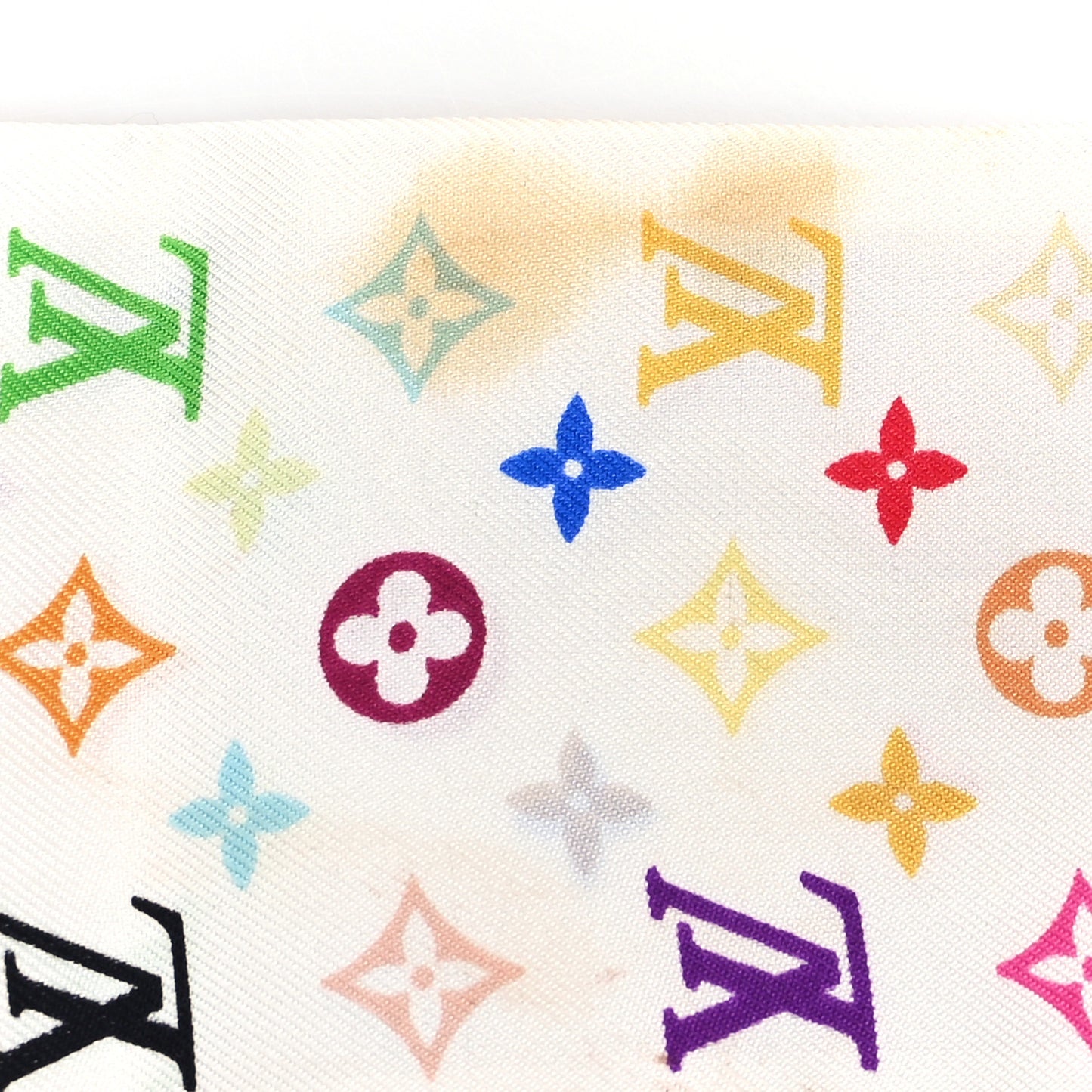 LV X TM Silk Monogram Multicolor Bandeau White