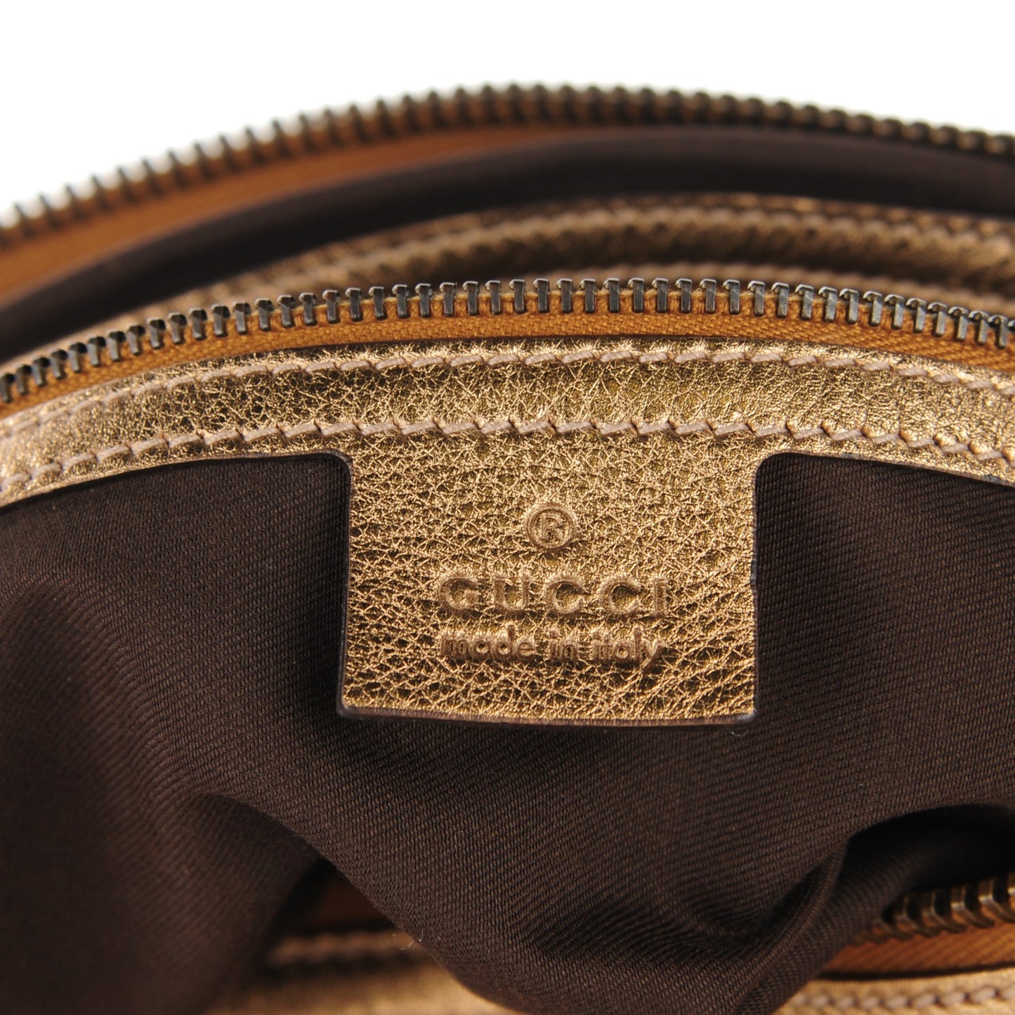 Crystal Monogram Babouska Tote Gold