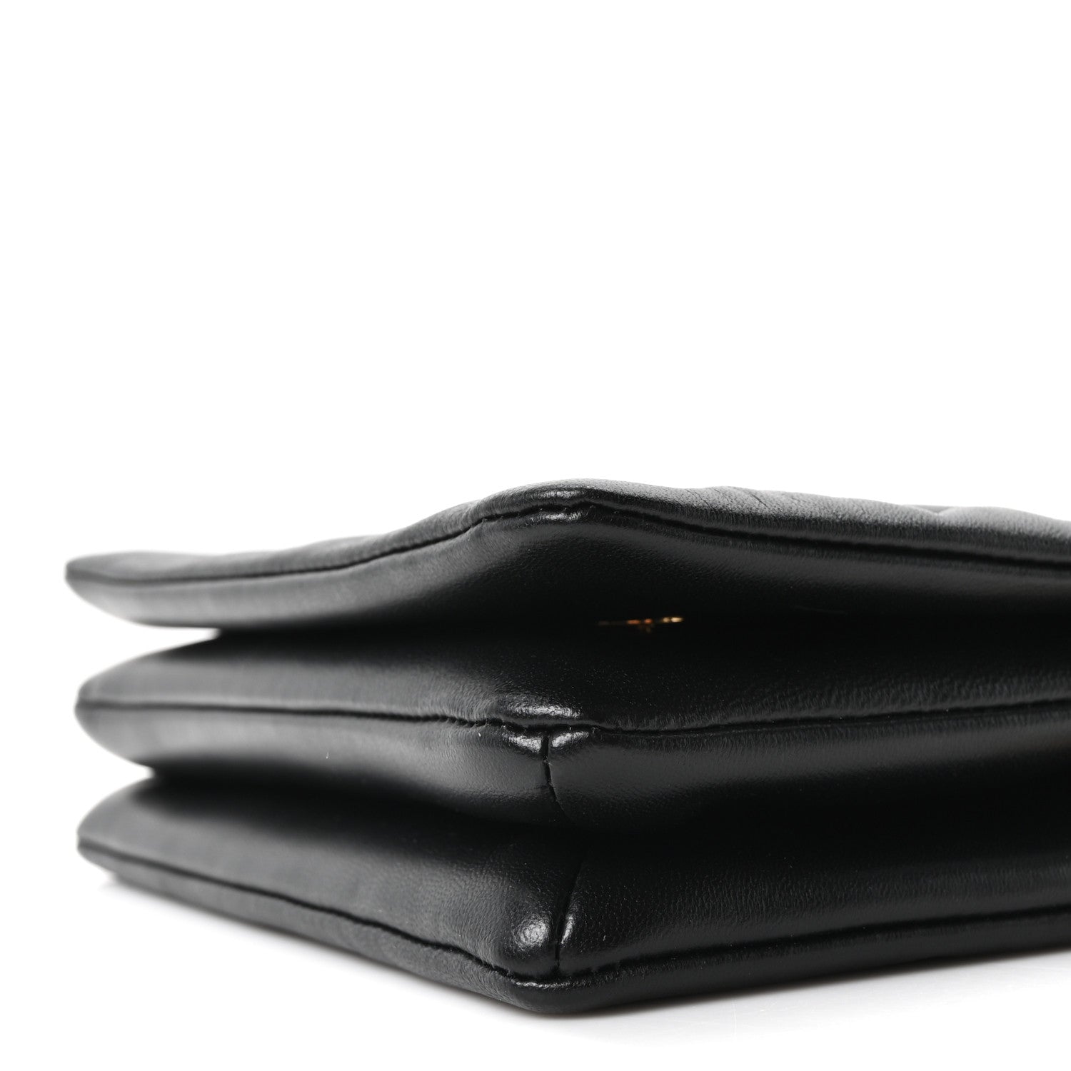 Louis Vuitton Lambskin Embossed Monogram Pochette Coussin Black 8 of 9