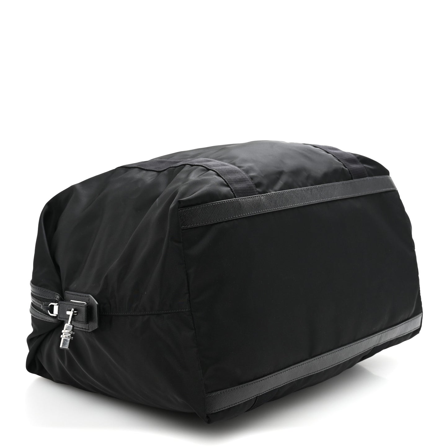 Re-Nylon Saffiano Duffle Bag Black