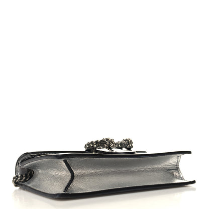 Gucci Metallic Calfskin Super Mini Dionysus Shoulder Bag Silver 4 of 9