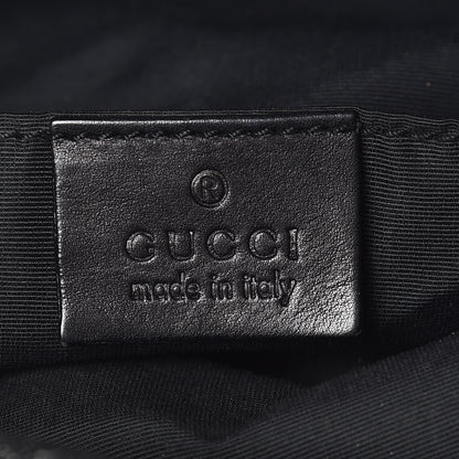 Gucci Denim Monogram Bamboo Top Handle Tote Black 6 of 13