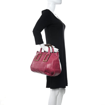 Chloe Tumbled Lambskin Small Ethel Satchel Cyclamen 3 of 10