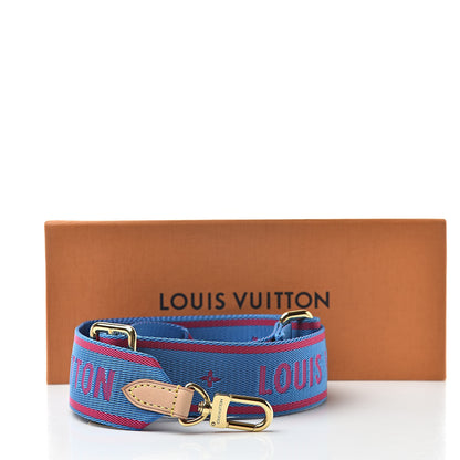 Louis Vuitton Nylon Bandouliere Shoulder Strap Blue Magenta 5 of 5