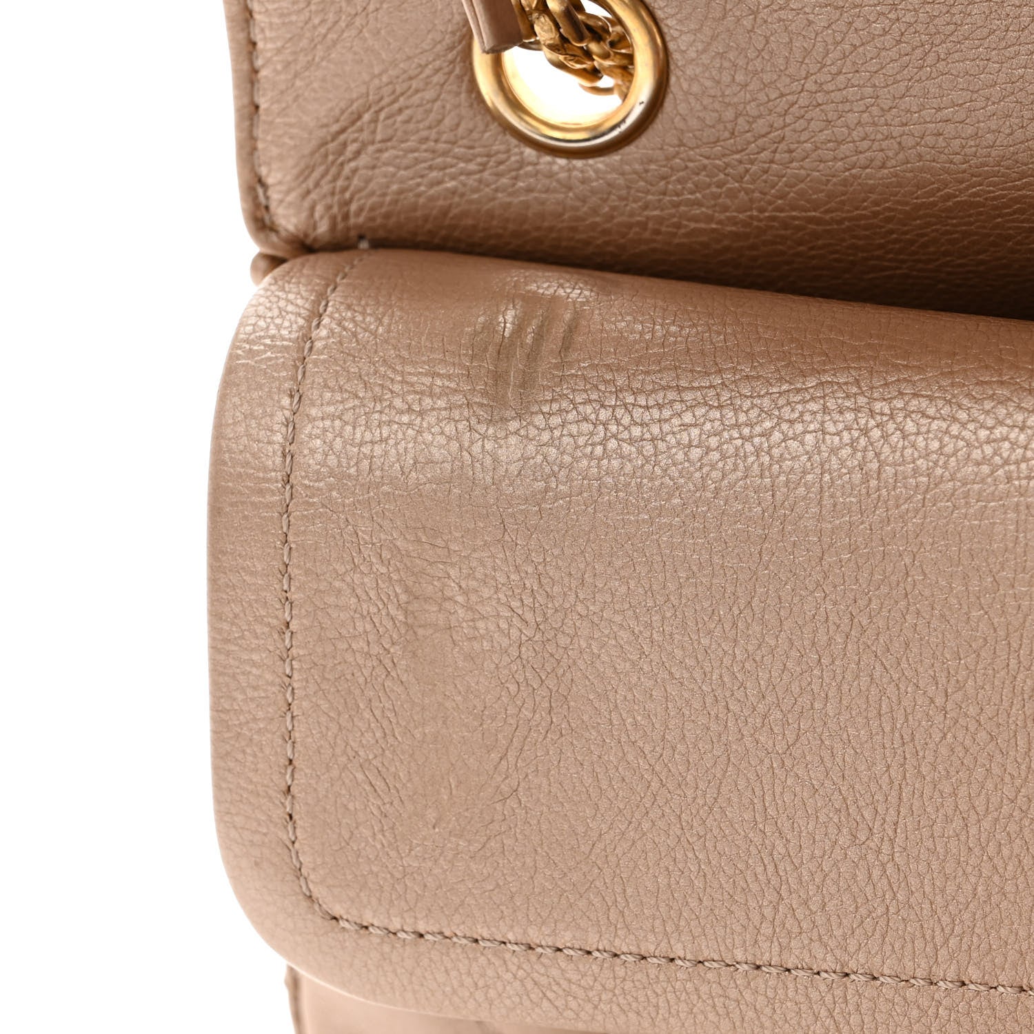 Chanel Metallic Calfskin Quilted 2.55 Reissue 226 Flap Dark Gold 11 of 12