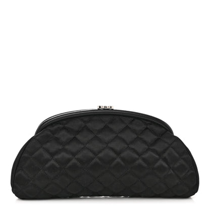 Chanel Satin Quilted Timeless Clutch Black 1 of 10
