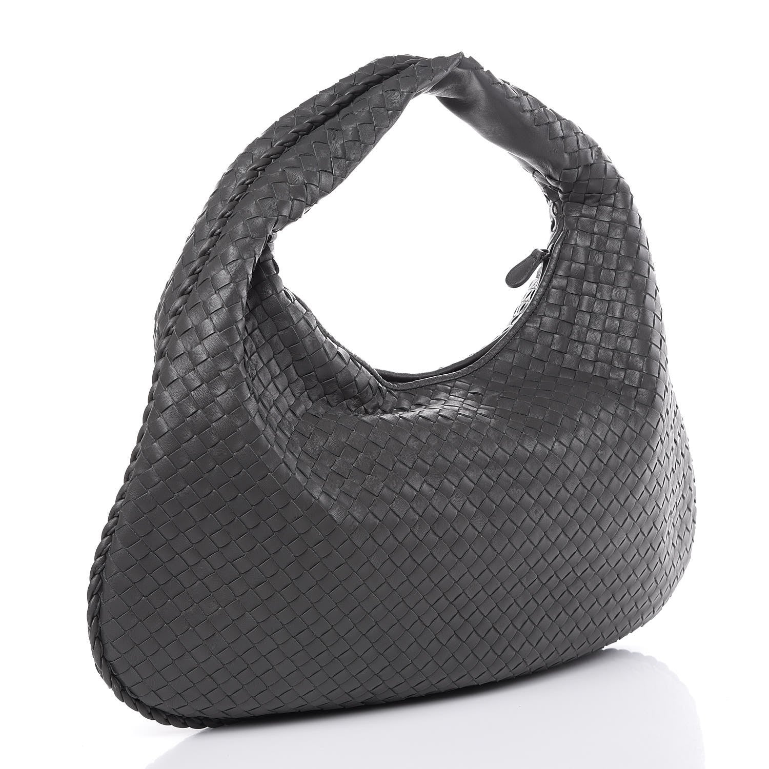Bottega Veneta Nappa Intrecciato Medium Veneta Hobo Grey 3 of 8