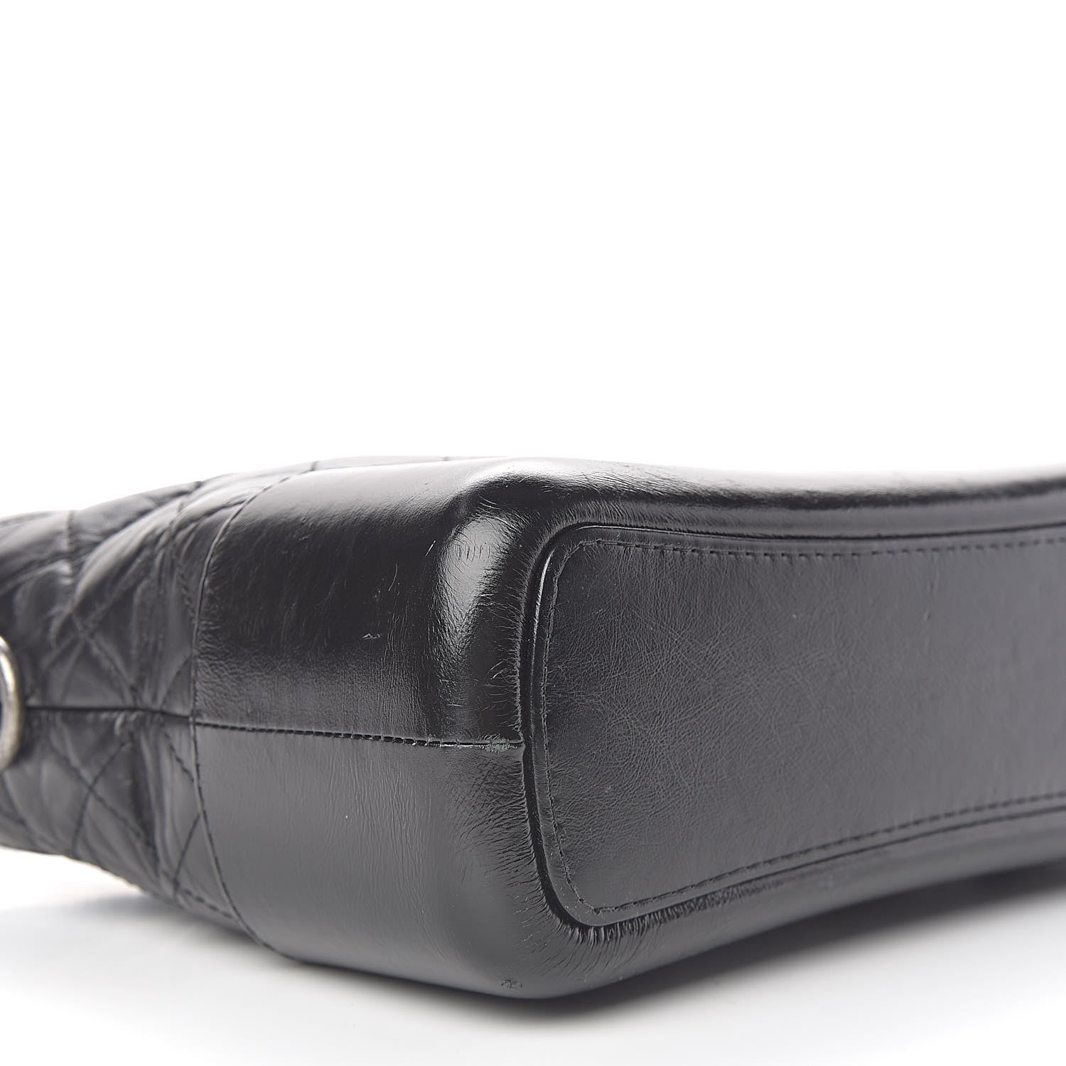 Chanel Aged Calfskin Quilted Medium Gabrielle Hobo Black 8 of 12