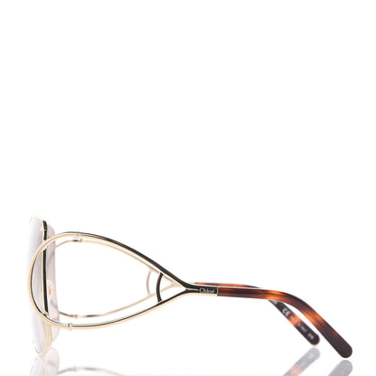 Chloe Jackson Oversized Square Sunglasses CE135S Gold 2 of 6