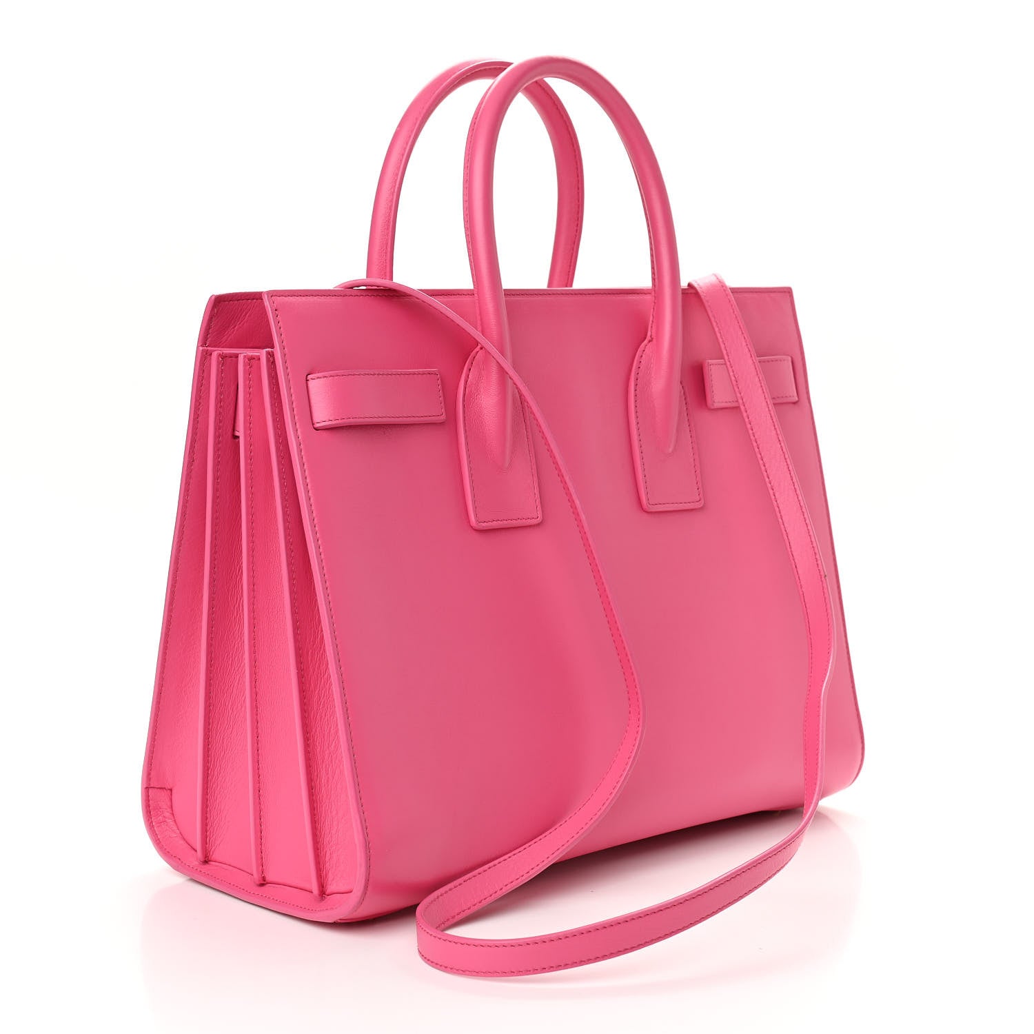 Saint Laurent Calfskin Small Sac De Jour Bubblegum 3 of 9