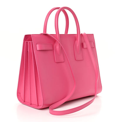 Saint Laurent Calfskin Small Sac De Jour Bubblegum 3 of 9