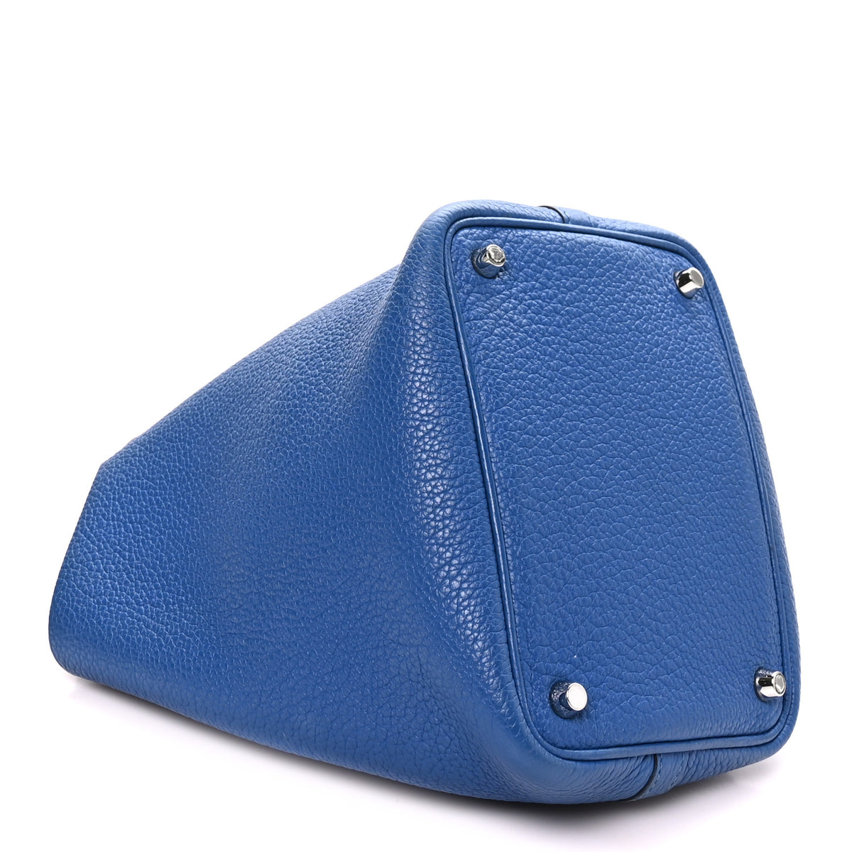 Hermes Taurillon Clemence Picotin Lock 18 PM Bleu France 4 of 10