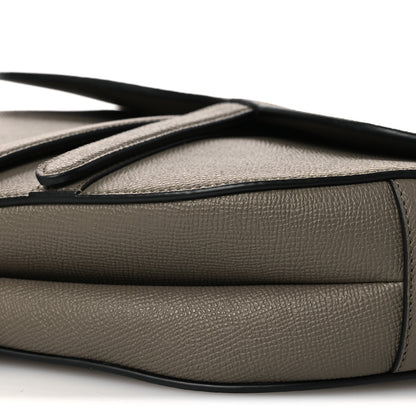 Christian Dior Grained Calfskin Saddle Bag With Strap Clay Green 10 of 10