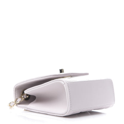 Chanel Lambskin Quilted Mini Trendy CC Clutch With Chain Lilas Lilac 3 of 10
