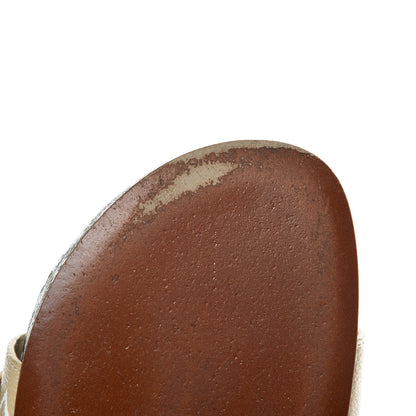 Louis Vuitton Monogram Giant Bom Dia Flat Mule Sandals 37 White Moka 9 of 12