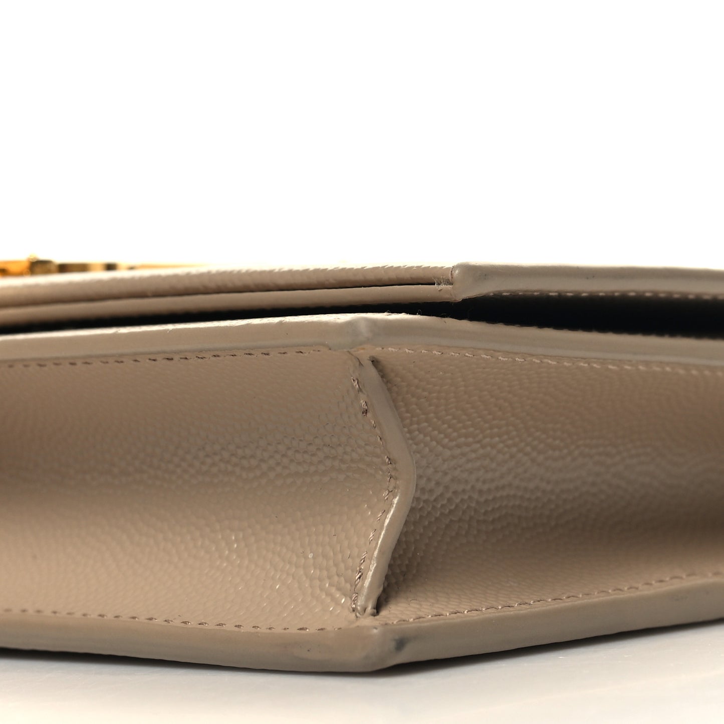 Grain De Poudre Classic Monogram Kate Tassel Chain Wallet Dark Beige