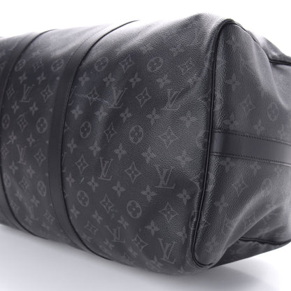 Louis Vuitton Monogram Eclipse Keepall Bandouliere 55 11 of 11