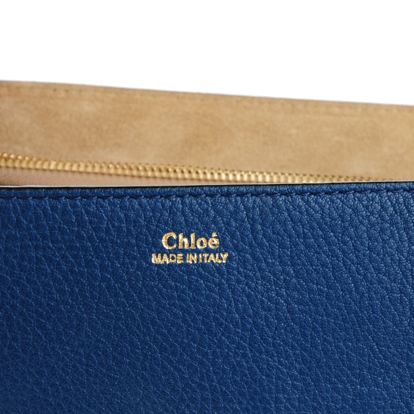 Grained Lambskin Large Drew Shoulder Bag Factory Blue