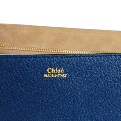 Chloe Grained Lambskin Large Drew Shoulder Bag Factory Blue 6 of 7