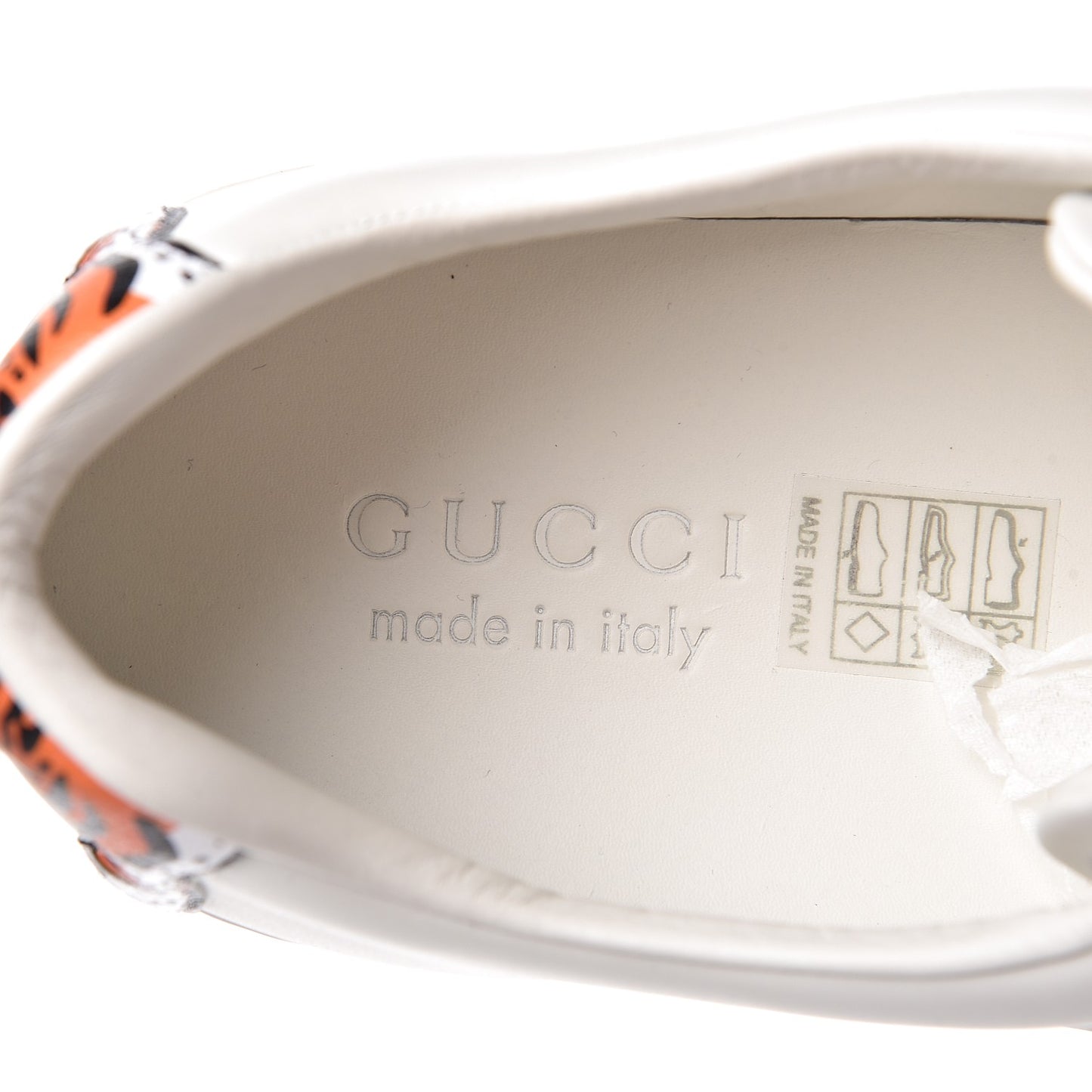 Calfskin Web Mens Tiger Ace Sneakers 9.5 White