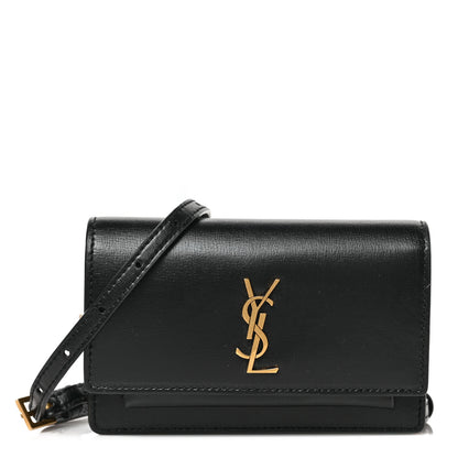 Saint Laurent Smooth Calfskin Sunset Baby Belt Bag Black 1 of 8