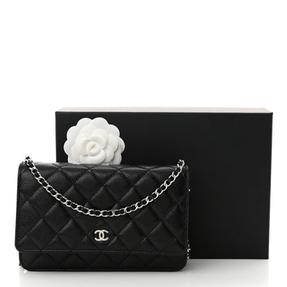 Chanel Caviar Quilted Wallet on Chain WOC Black 12 of 12