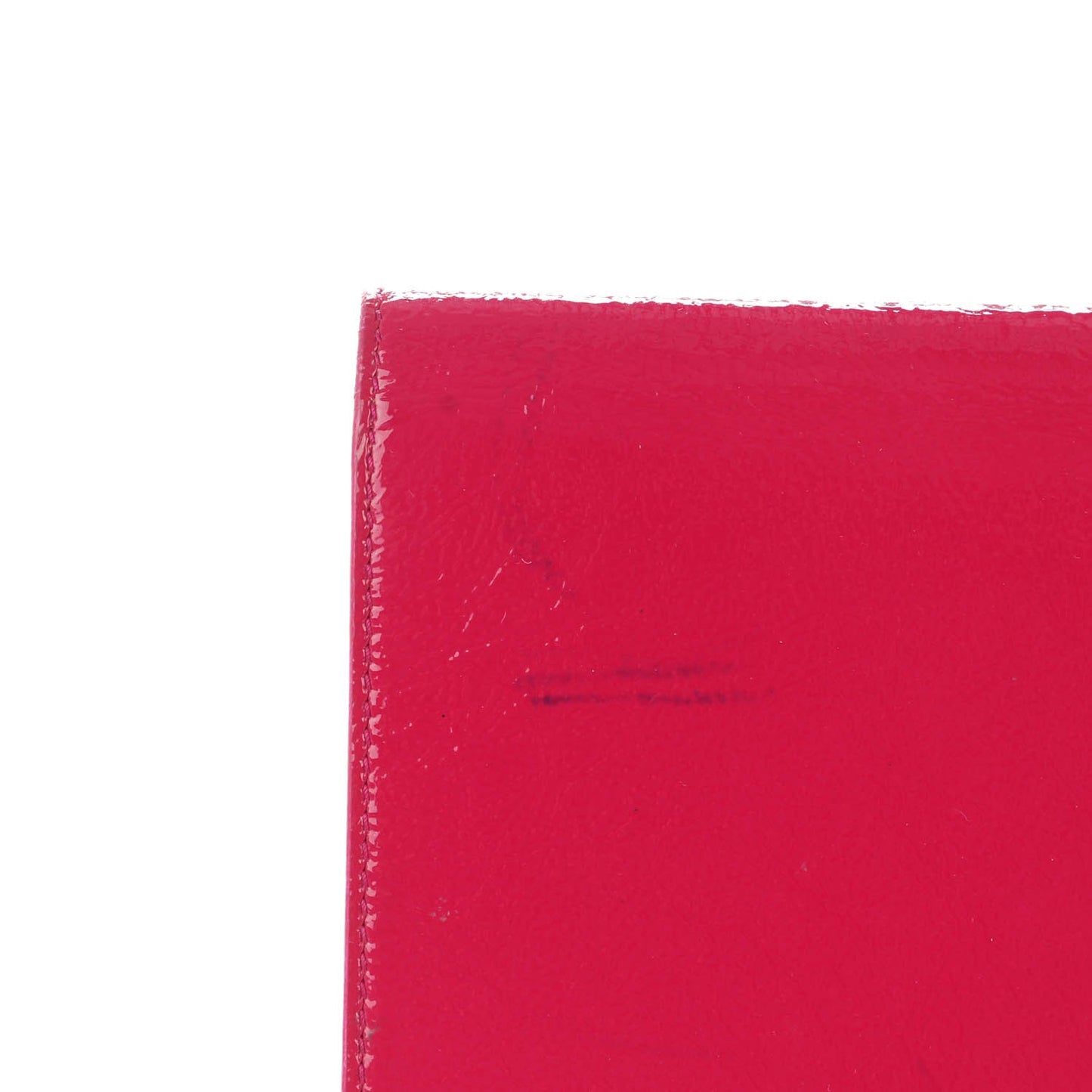 Textured Patent Monogram Large Belle De Jour Clutch Fuchsia