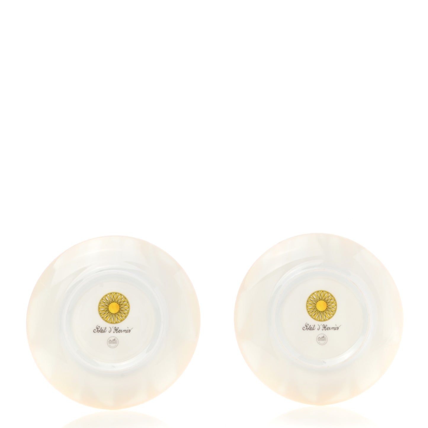 Porcelain Soleil d'Hermes Bread and Butter Plate Set of 2