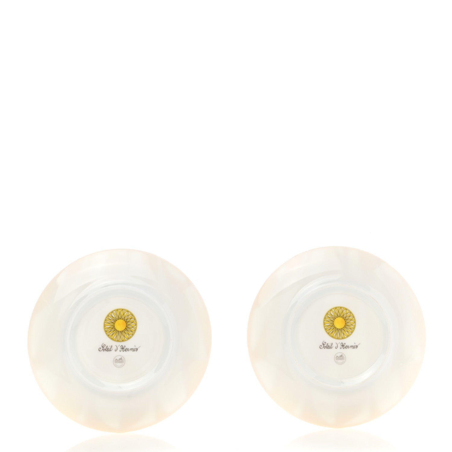 Hermes Porcelain Soleil d'Hermes Bread and Butter Plate Set of 2 3 of 8