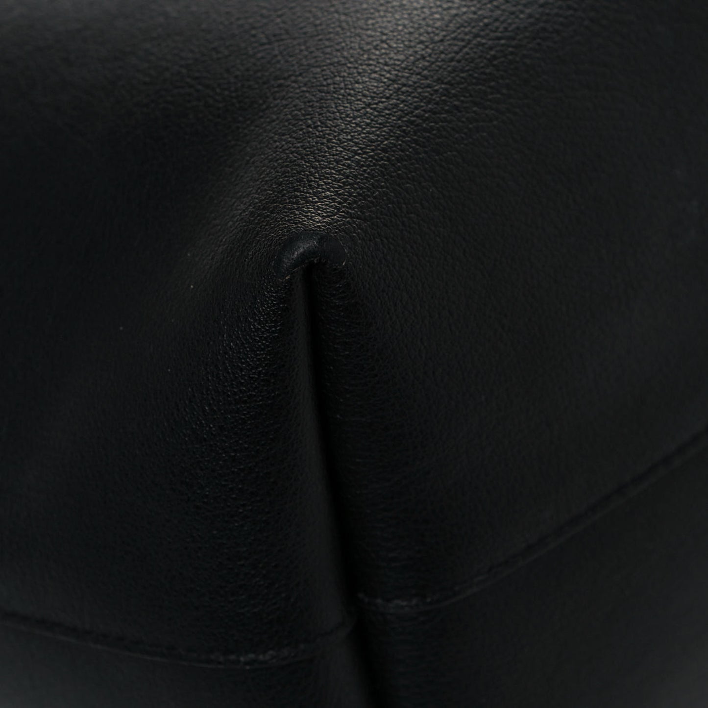 Calfskin Large Shopping Tote Black