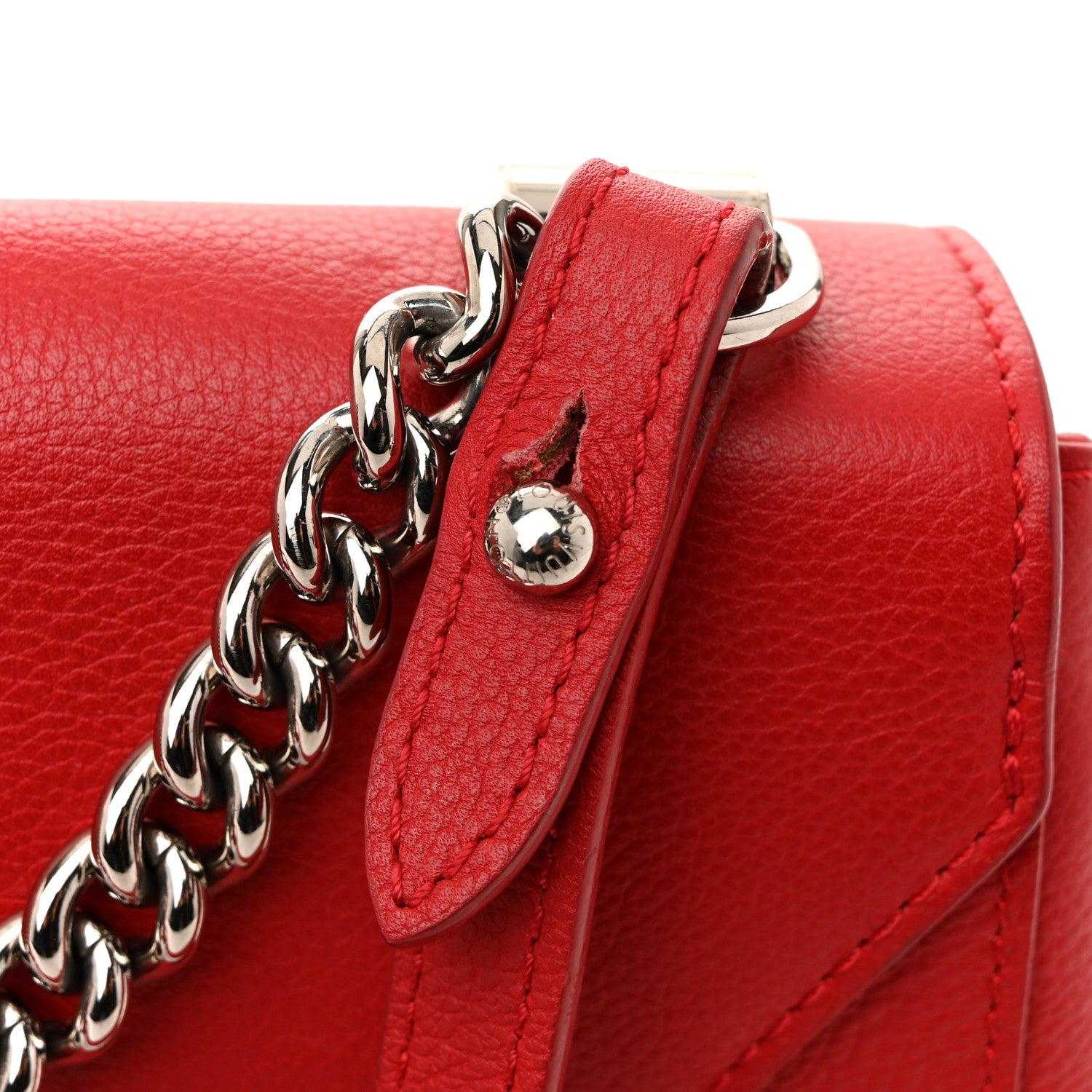 Louis Vuitton Calfskin Lockme II Chain Bag BB Rubis 15 of 17