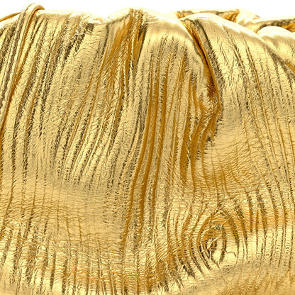 Bottega Veneta Metallic Bark Calfskin The Mini Pouch Gold 8 of 10