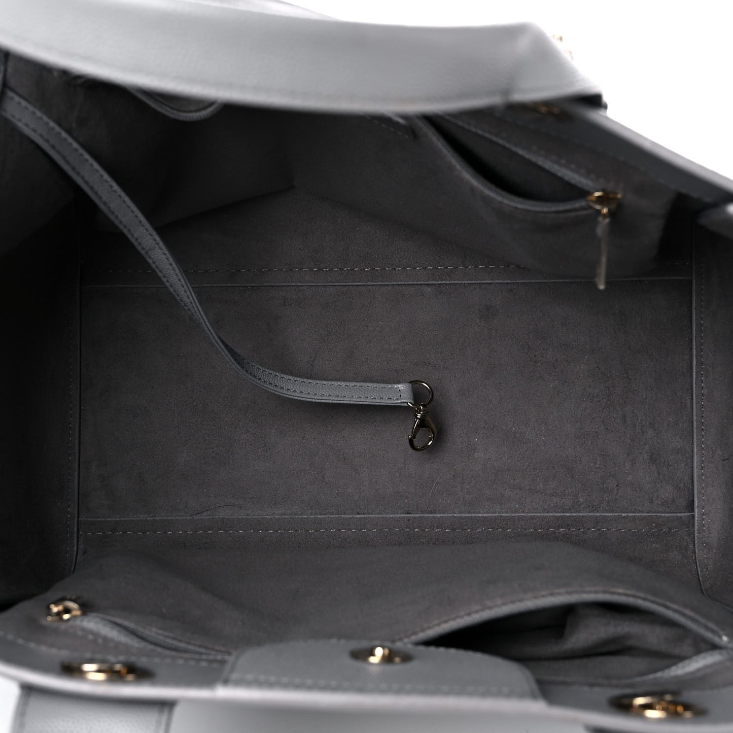Caviar Studded Small Deauville Tote Grey