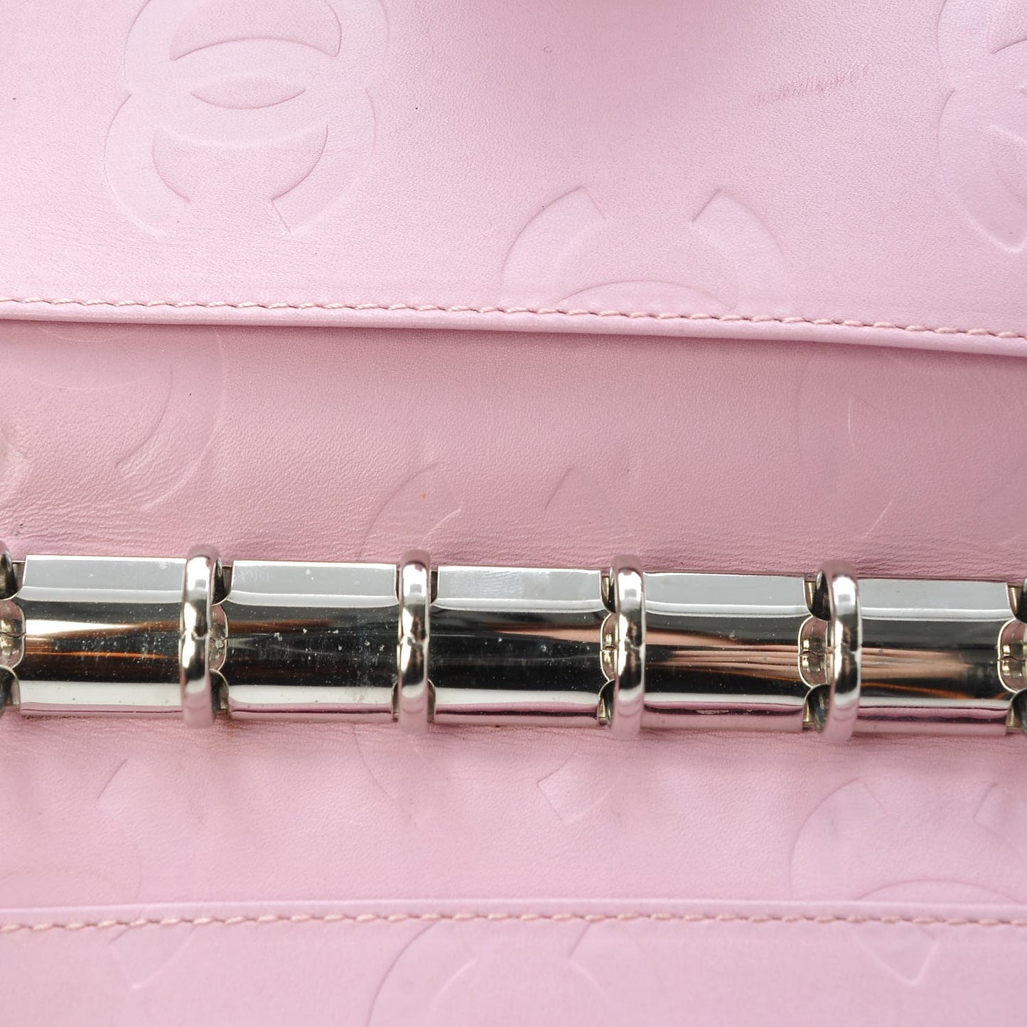 Calfskin Quilted Small Cambon Agenda Planner Pink