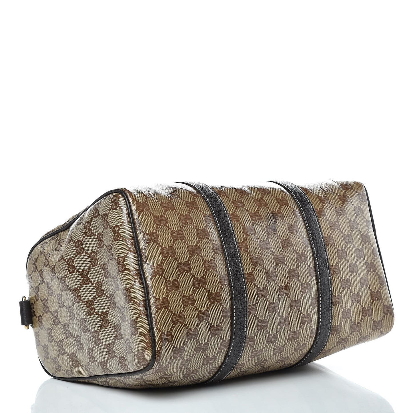 Crystal Monogram Medium Joy Boston Dark Brown