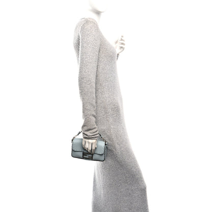 Fendi Cuoio Roma Sellerissima Nappa Sintetica Tape Stitch Mini Baguette Anice 2 of 9