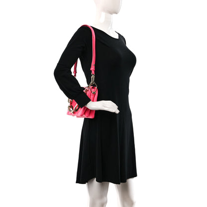 Louis Vuitton Calfskin Embossed Monogram Coussin BB Rose Fluo 2 of 12