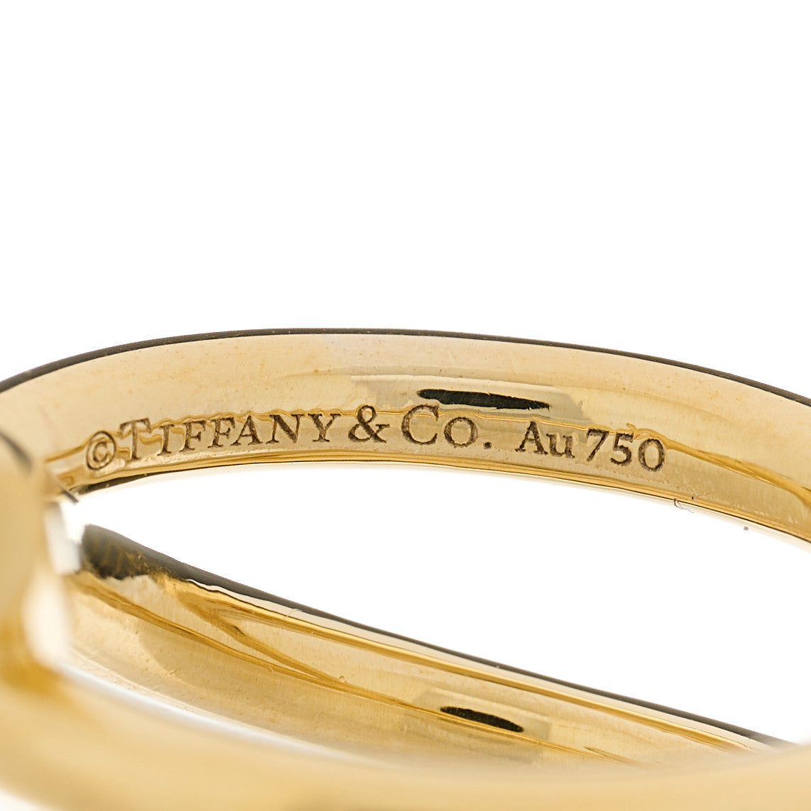18K Yellow Gold Knot Double Row Ring 50 5.25
