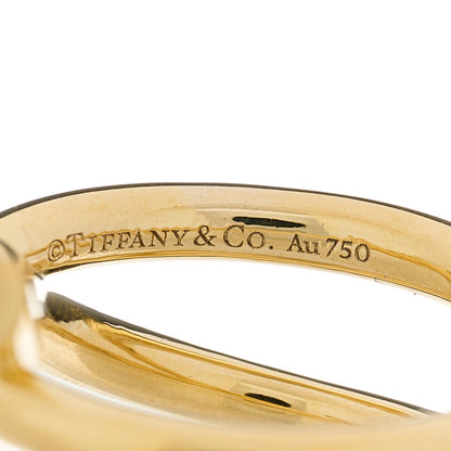 Tiffany 18K Yellow Gold Knot Double Row Ring 50 5.25 4 of 4