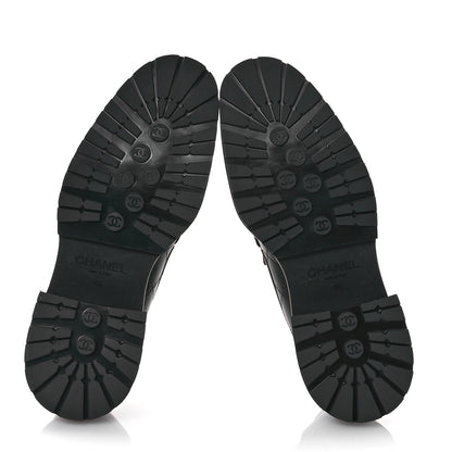 Chanel Calfskin Quilted CC Mocassin Loafers 40 Black 5 of 7