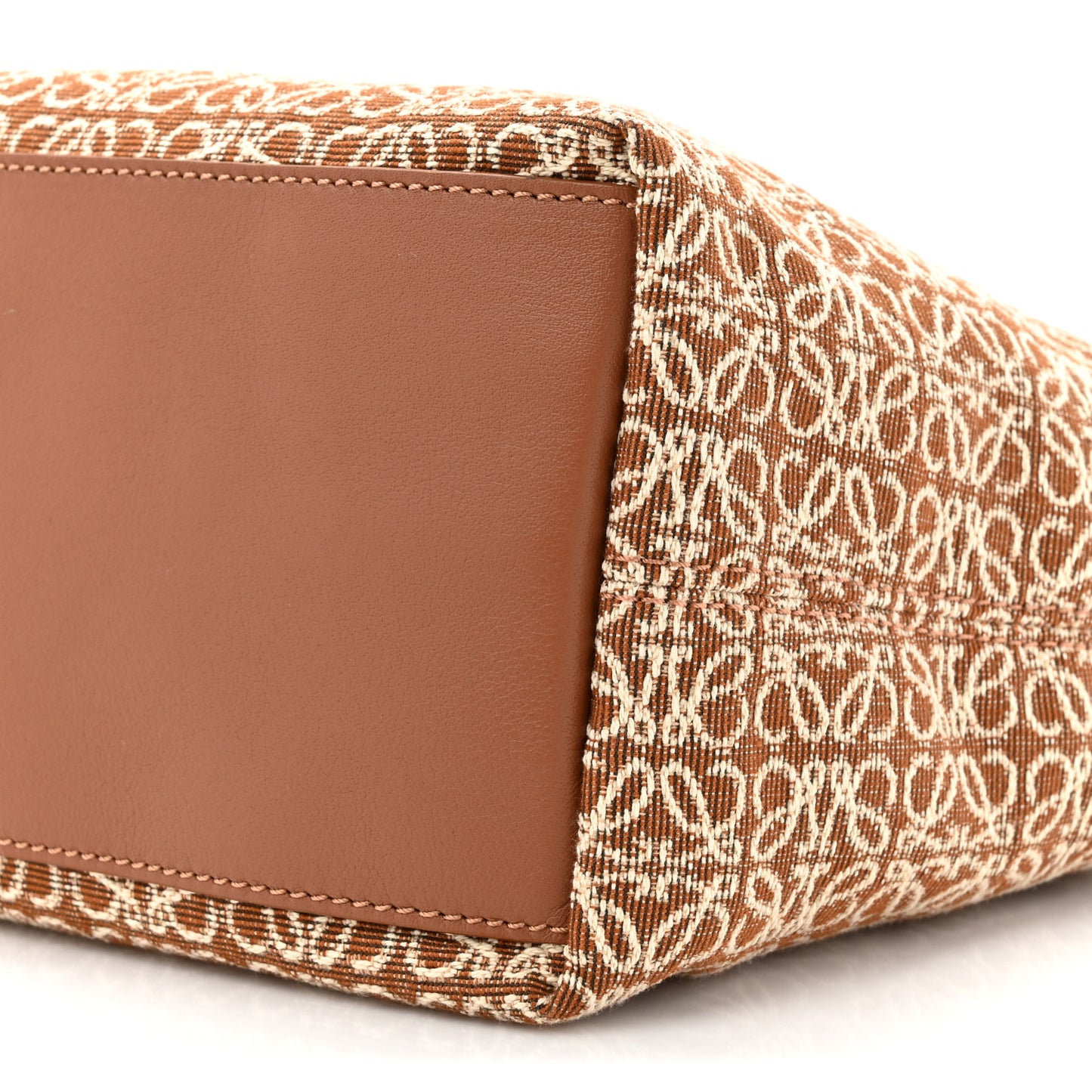 Jacquard Anagram Calfskin Small Cubi Bag Tan Pecan