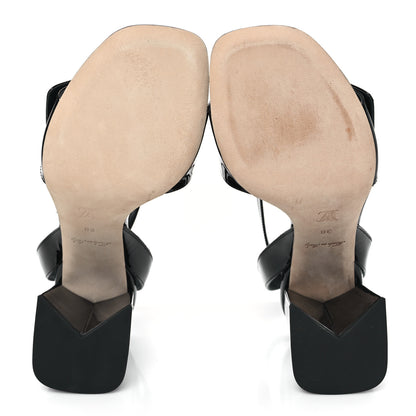 Louis Vuitton Patent Calfskin Shake Sandals 38 Black 5 of 8
