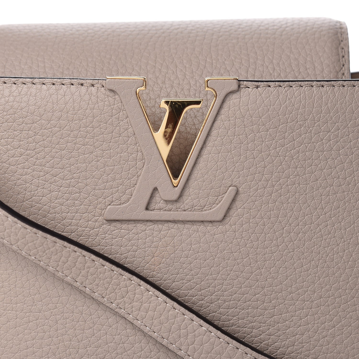Louis Vuitton Taurillon Capucines PM Galet 7 of 11