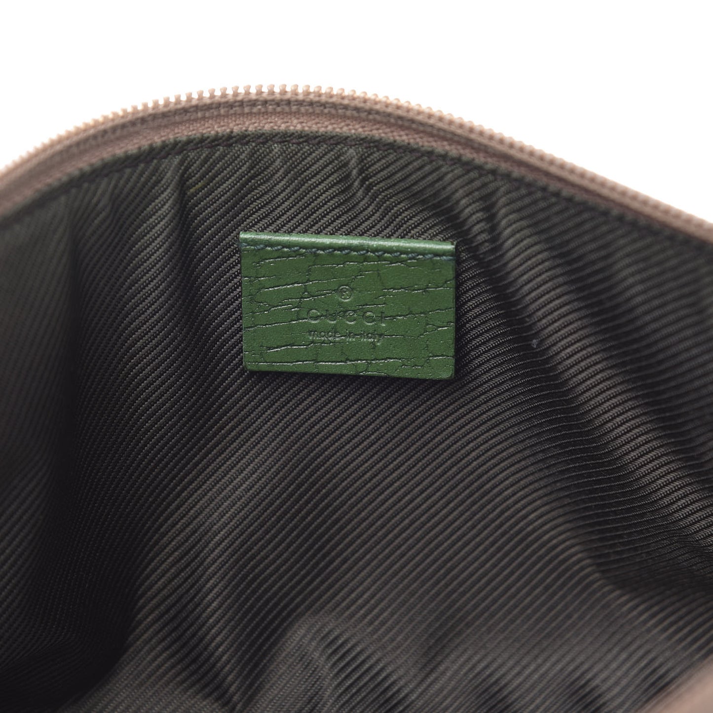 Monogram Web Boat Pochette Green