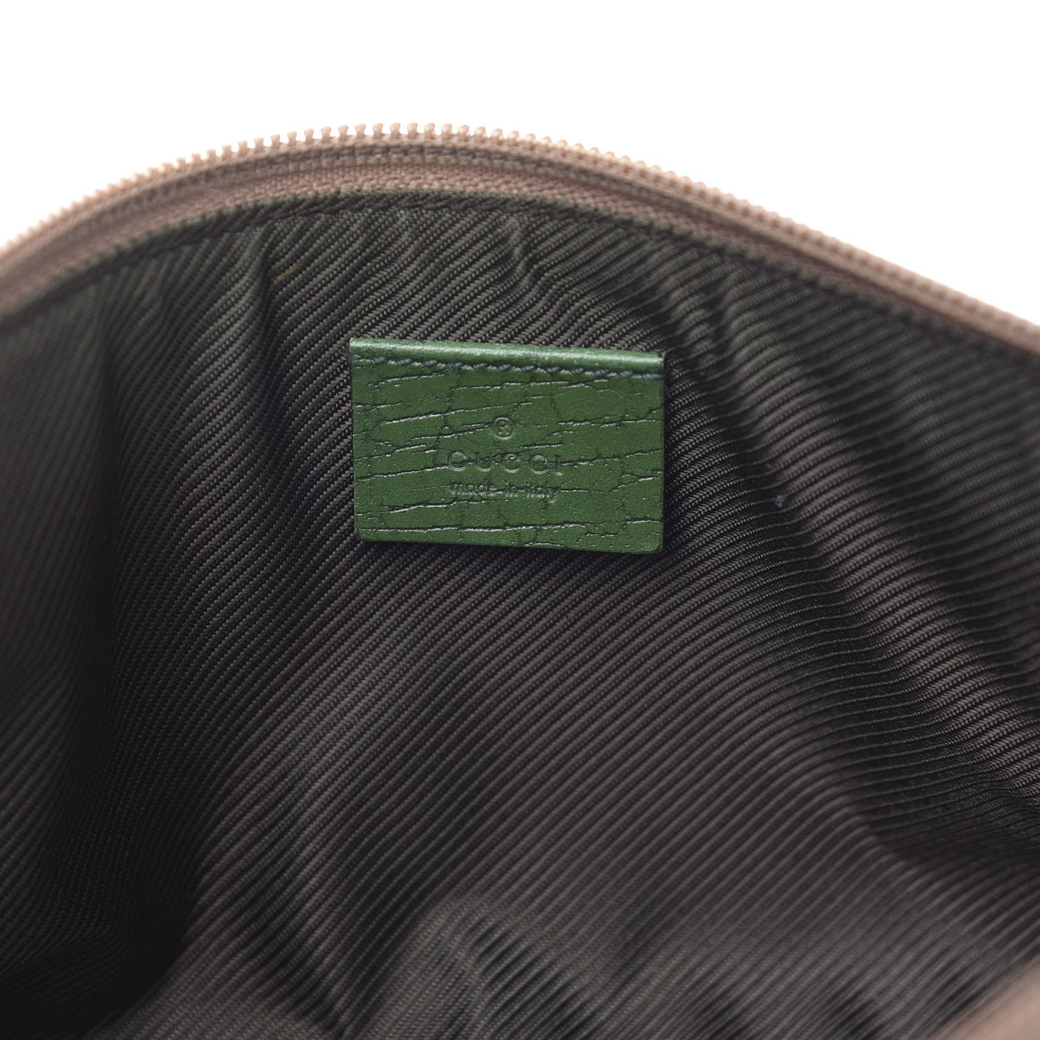 Gucci Monogram Web Boat Pochette Green 6 of 11