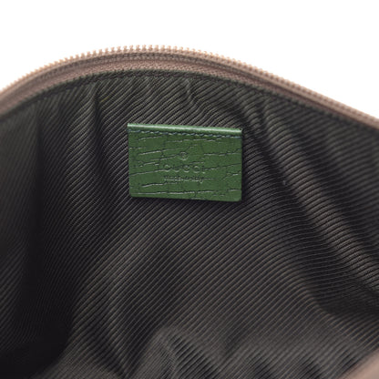Gucci Monogram Web Boat Pochette Green 6 of 11