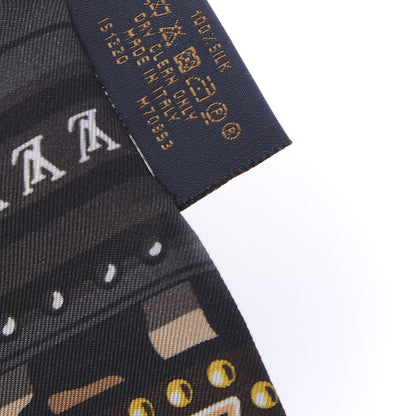 Louis Vuitton Silk Monogram LV World Bandeau Brown 3 of 4